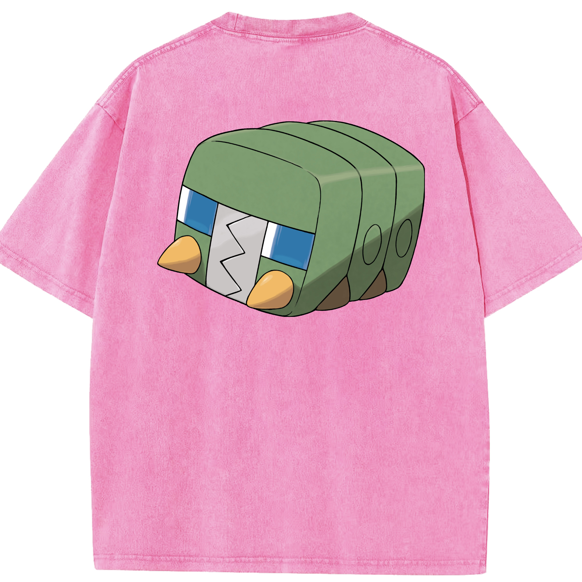 （画像用） ポケットモンスター Pokémon 綿100% ヴィンテージ風 半袖Tシャツ（背面プリント）
